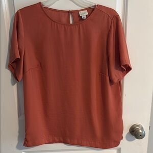 A new day Terracotta Short Sleeve Blouse